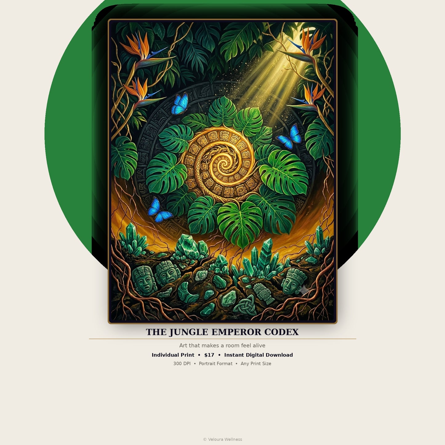 The Phoenix Codex — Mystical Wall Art  Print | Digital Download